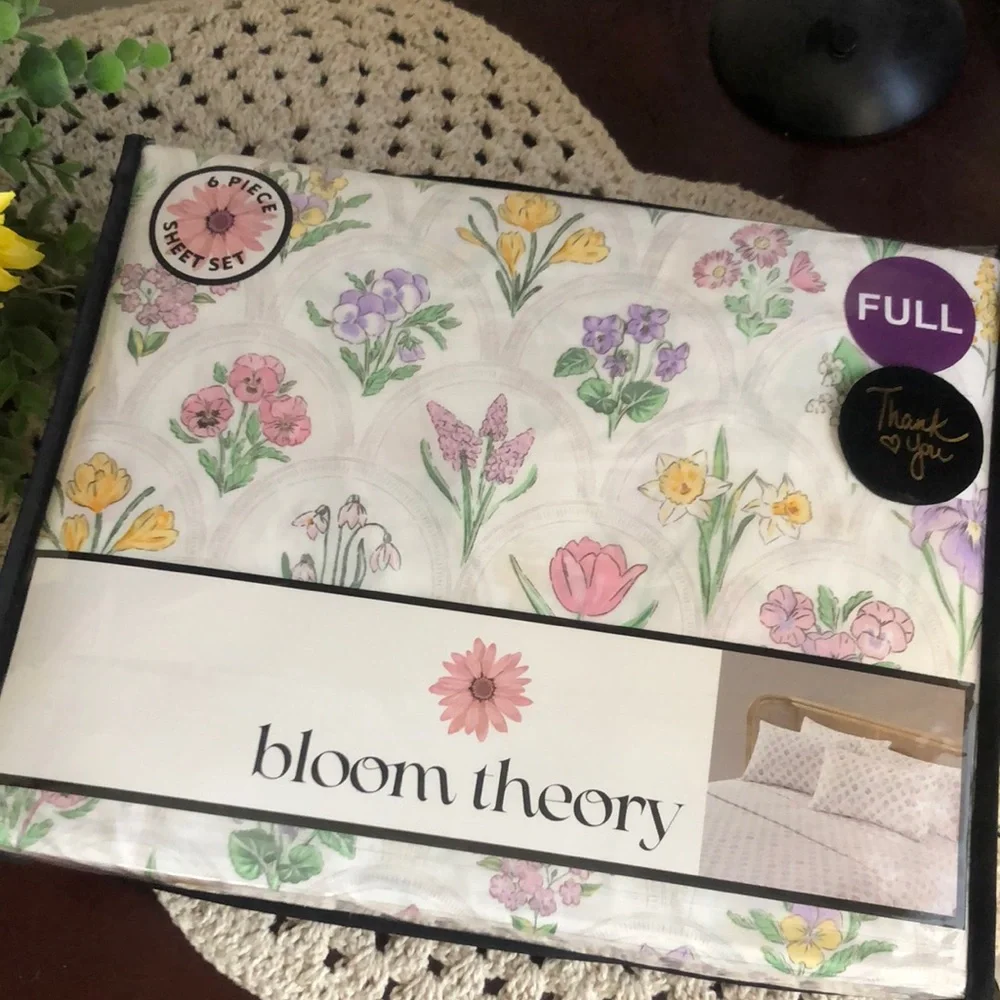 Bloom Theory Floral Flowers FULL Sheet Set